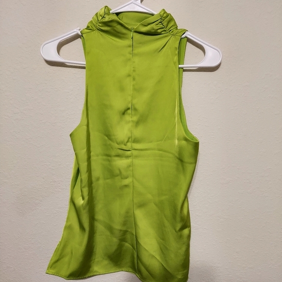 Rachel Zoe Vibrant Green Sleeveless Top, XS - Picture 4 of 4
